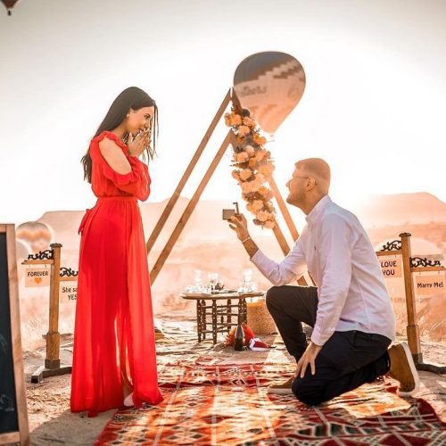 Cappadocia Marriage Proposal With Hot Air Balloons