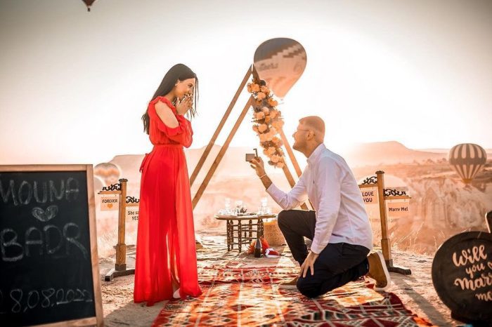 Cappadocia Marriage Proposal With Hot Air Balloons